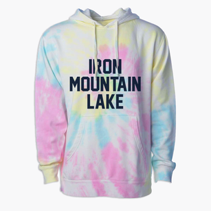 Iron Mountain Lake Missouri Classic Block Premium Tie-Dye Hoodie