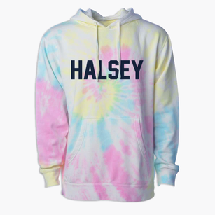 Halsey Wisconsin Classic Block Premium Tie-Dye Hoodie