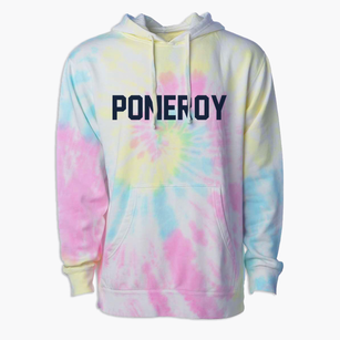 Pomeroy Iowa Classic Block Premium Tie-Dye Hoodie