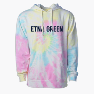 Etna Green Indiana Classic Block Premium Tie-Dye Hoodie