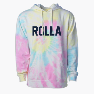 Rolla Missouri Classic Block Premium Tie-Dye Hoodie