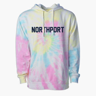 Northport Michigan Classic Block Premium Tie-Dye Hoodie