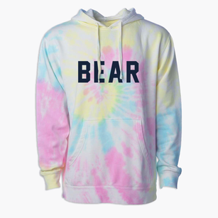 Bear Delaware Classic Block Premium Tie-Dye Hoodie