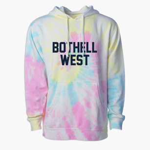 Bothell West Washington Classic Block Premium Tie-Dye Hoodie