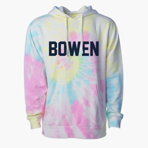 Bowen Illinois Classic Block Premium Tie-Dye Hoodie