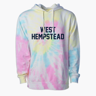 West Hempstead New York Classic Block Premium Tie-Dye Hoodie