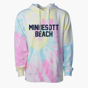 Minnesott Beach North Carolina Classic Block Premium Tie-Dye Hoodie
