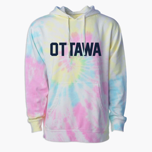 Ottawa Illinois Classic Block Premium Tie-Dye Hoodie