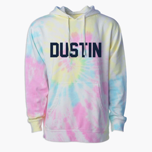 Dustin Oklahoma Classic Block Premium Tie-Dye Hoodie