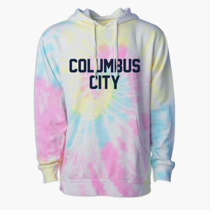 Columbus City Iowa Classic Block Premium Tie-Dye Hoodie