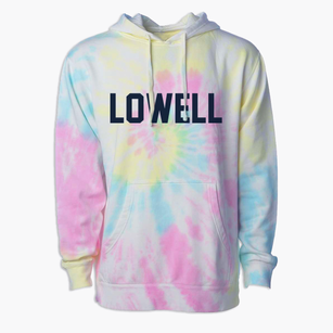 Lowell Maine Classic Block Premium Tie-Dye Hoodie