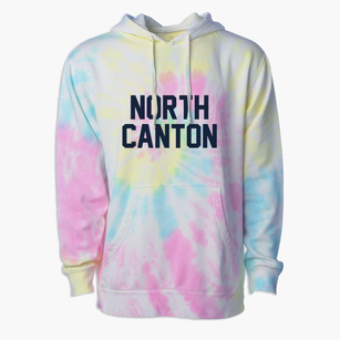 North Canton Ohio Classic Block Premium Tie-Dye Hoodie