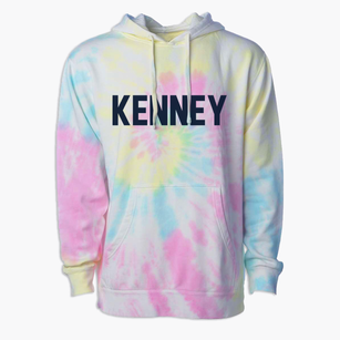 Kenney Illinois Classic Block Premium Tie-Dye Hoodie