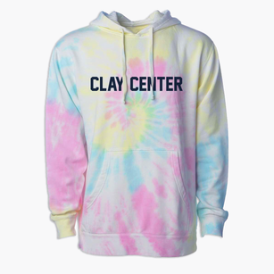 Clay Center Ohio Classic Block Premium Tie-Dye Hoodie