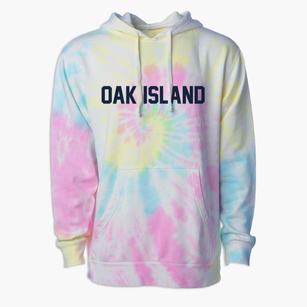 Oak Island Texas Classic Block Premium Tie-Dye Hoodie