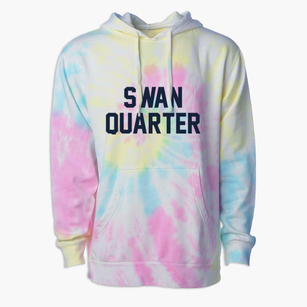 Swan Quarter North Carolina Classic Block Premium Tie-Dye Hoodie