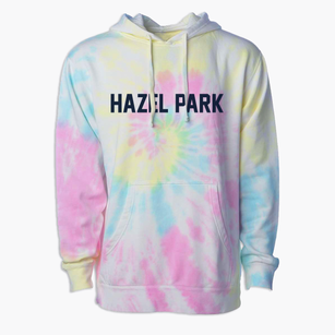 Hazel Park Michigan Classic Block Premium Tie-Dye Hoodie