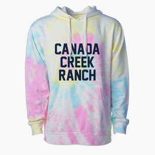 Canada Creek Ranch Michigan Classic Block Premium Tie-Dye Hoodie