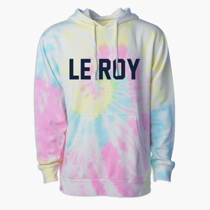 Le Roy Michigan Classic Block Premium Tie-Dye Hoodie