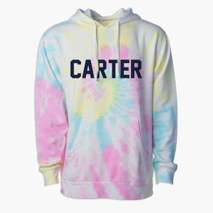 Carter Oklahoma Classic Block Premium Tie-Dye Hoodie