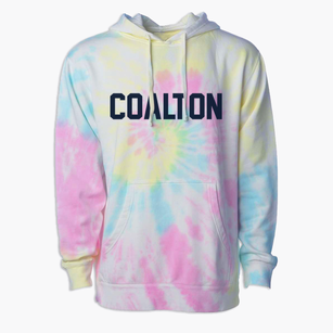 Coalton West Virginia Classic Block Premium Tie-Dye Hoodie