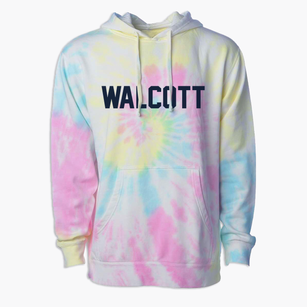 Walcott North Dakota Classic Block Premium Tie-Dye Hoodie