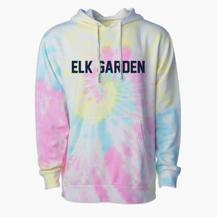 Elk Garden West Virginia Classic Block Premium Tie-Dye Hoodie