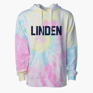 Linden Iowa Classic Block Premium Tie-Dye Hoodie