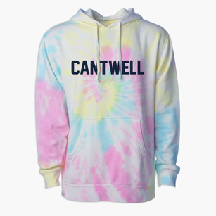 Cantwell Alaska Classic Block Premium Tie-Dye Hoodie