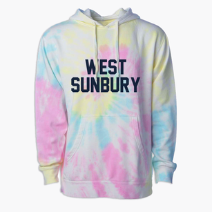 West Sunbury Pennsylvania Classic Block Premium Tie-Dye Hoodie