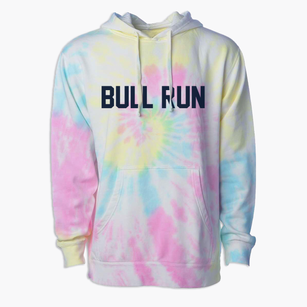 Bull Run Virginia Classic Block Premium Tie-Dye Hoodie