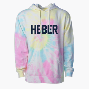 Heber Utah Classic Block Premium Tie-Dye Hoodie
