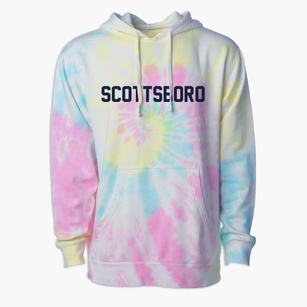 Scottsboro Alabama Classic Block Premium Tie-Dye Hoodie