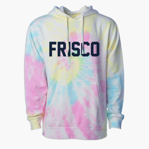 Frisco North Carolina Classic Block Premium Tie-Dye Hoodie