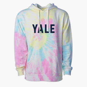 Yale South Dakota Classic Block Premium Tie-Dye Hoodie