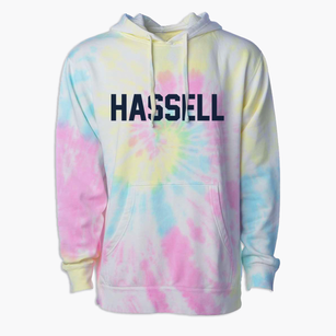 Hassell North Carolina Classic Block Premium Tie-Dye Hoodie