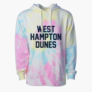 West Hampton Dunes New York Classic Block Premium Tie-Dye Hoodie
