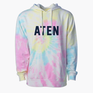 Aten Nebraska Classic Block Premium Tie-Dye Hoodie