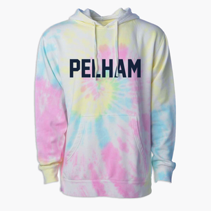 Pelham New Hampshire Classic Block Premium Tie-Dye Hoodie