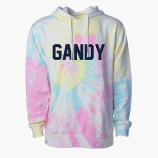 Gandy Nebraska Classic Block Premium Tie-Dye Hoodie