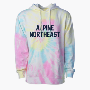 Alpine Northeast Wyoming Classic Block Premium Tie-Dye Hoodie