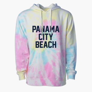 Panama City Beach Florida Classic Block Premium Tie-Dye Hoodie