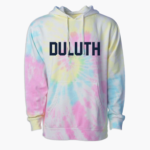 Duluth Minnesota Classic Block Premium Tie-Dye Hoodie