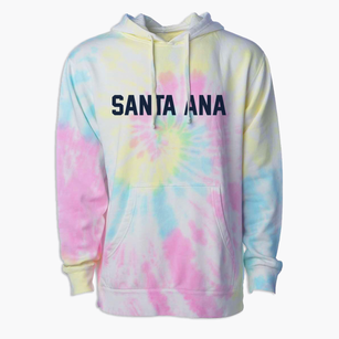 Santa Ana California Classic Block Premium Tie-Dye Hoodie