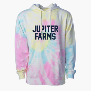 Jupiter Farms Florida Classic Block Premium Tie-Dye Hoodie