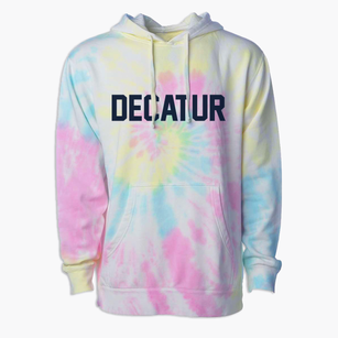 Decatur Illinois Classic Block Premium Tie-Dye Hoodie