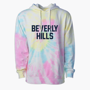Beverly Hills Florida Classic Block Premium Tie-Dye Hoodie
