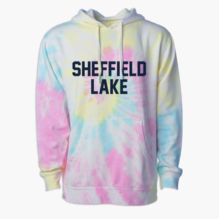 Sheffield Lake Ohio Classic Block Premium Tie-Dye Hoodie