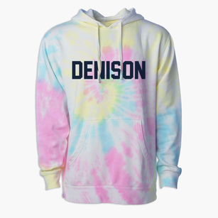 Denison Iowa Classic Block Premium Tie-Dye Hoodie