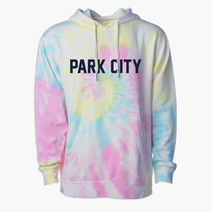 Park City Utah Classic Block Premium Tie-Dye Hoodie